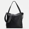 Best BIBA Leather Shoulder Bag Easley Black