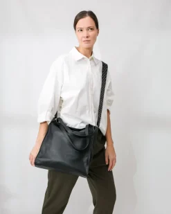 Best BIBA Leather Shoulder Bag Easley Black