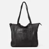New BIBA Leather Shoulder Bag Boston Black