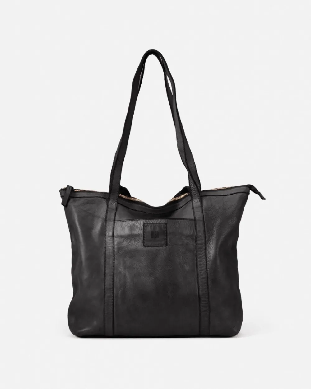 New BIBA Leather Shoulder Bag Boston Black