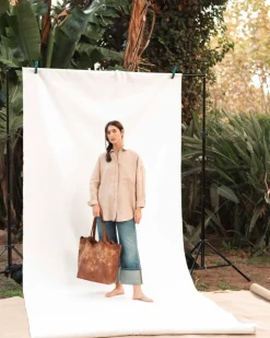 Clearance BIBA Leather Shoulder Bag Betsy Tan