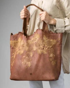 Clearance BIBA Leather Shoulder Bag Betsy Tan