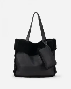 Best BIBA Leather Shoulder Bag Valentine Black