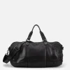Hot BIBA Leather Travel Luggage Gary Black