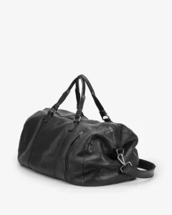 Hot BIBA Leather Travel Luggage Gary Black