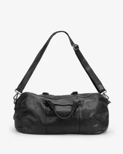 Hot BIBA Leather Travel Luggage Gary Black