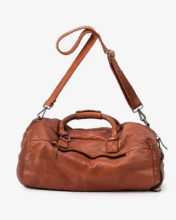Outlet BIBA Leather Travel Luggage Stuart Tan