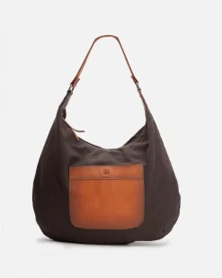 Best BIBA Shoulder Bag Davis Dark Brown