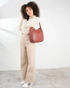 Clearance BIBA Shoulder Bag Slang Flip Again Tan