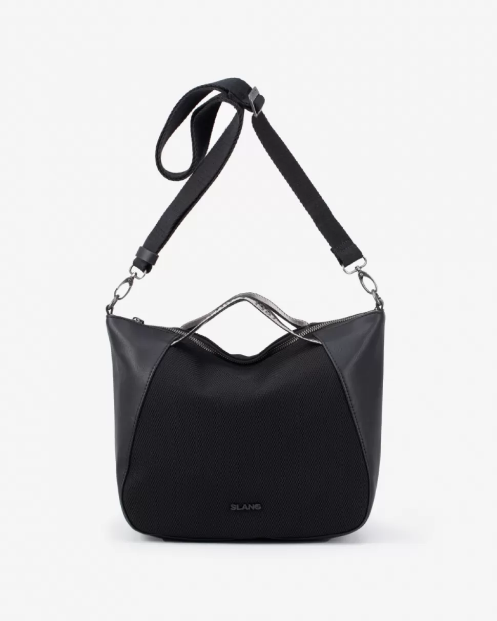 BIBA Handbag Slang Dark Bell Black Clearance