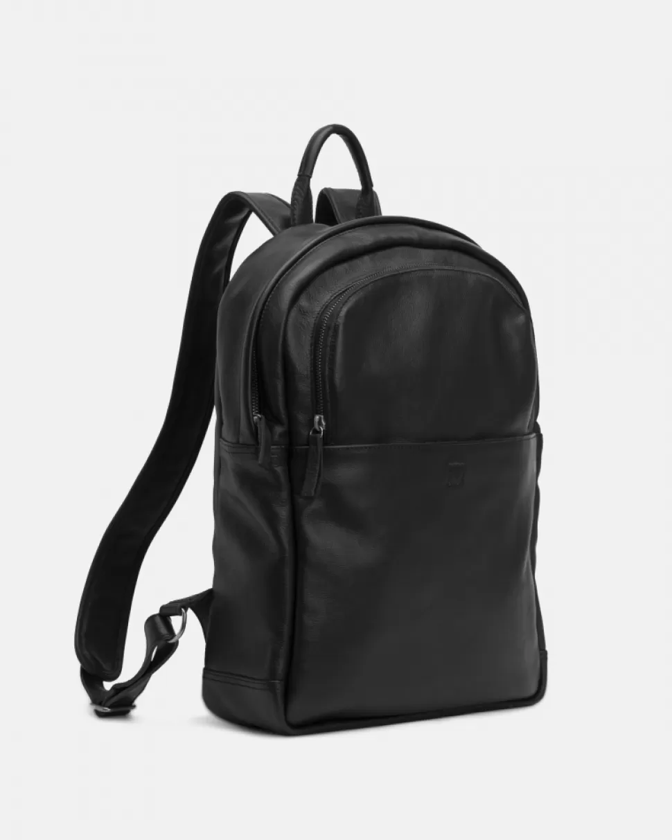 BIBA Leather Backpack Dixon Black Discount