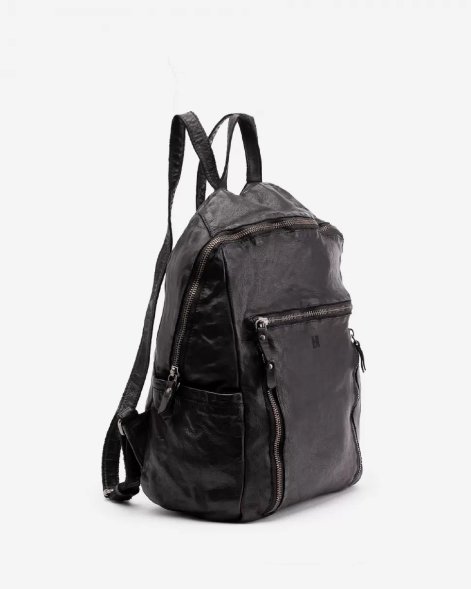 BIBA Leather Backpack Greenville Black Store