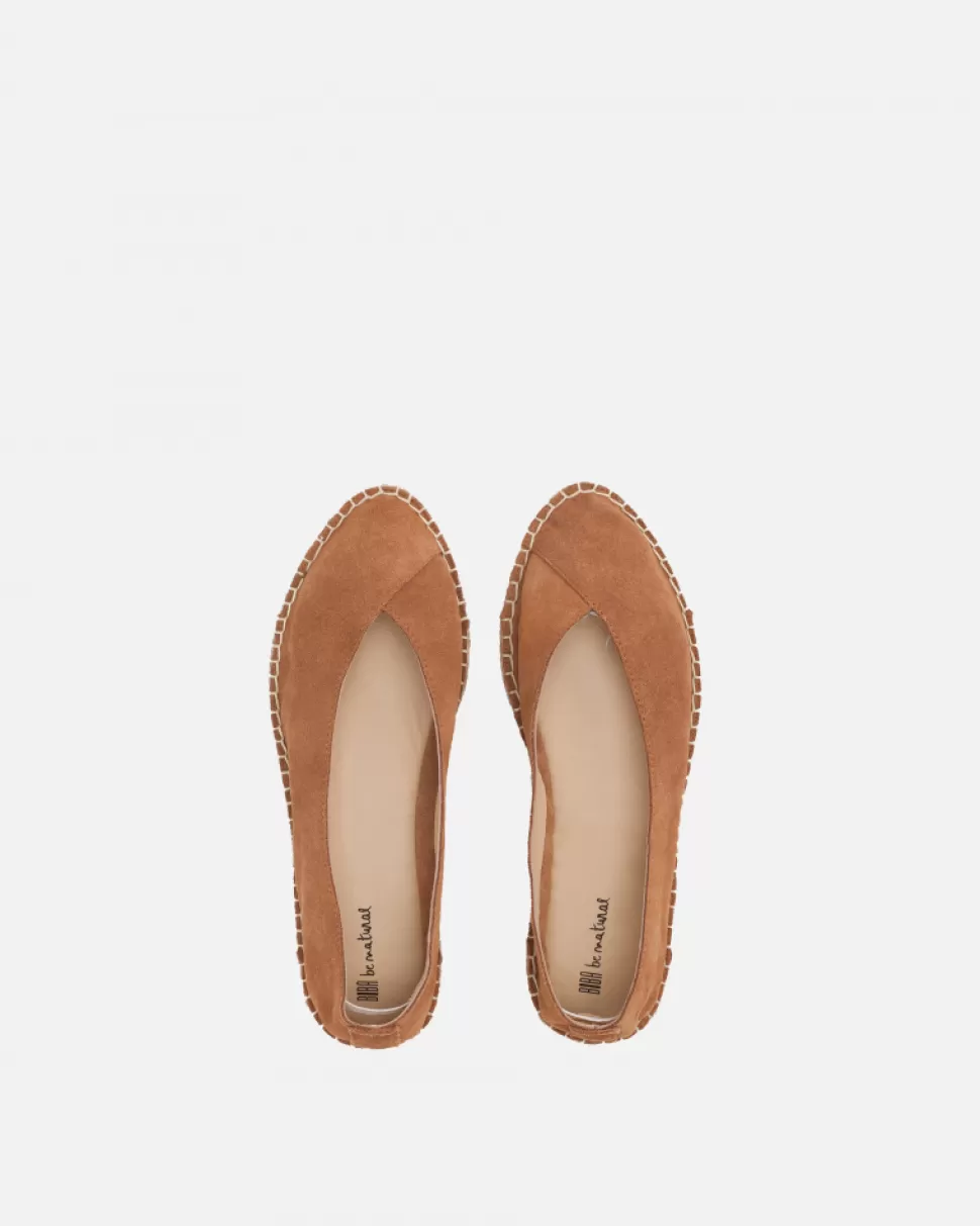 BIBA Leather Ballerina Fulton Tan Cheap