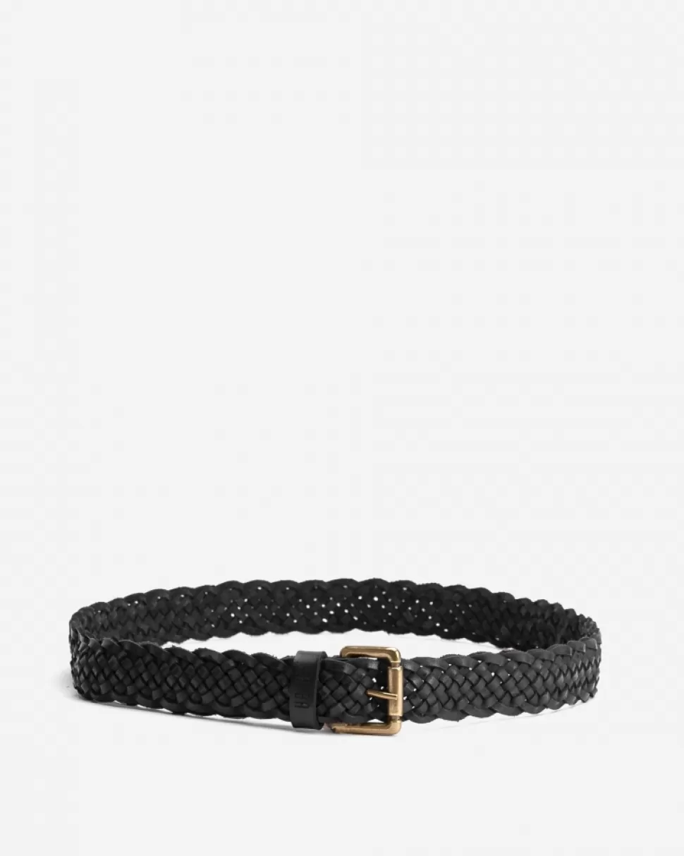 BIBA Leather Belt Columbia Black Shop