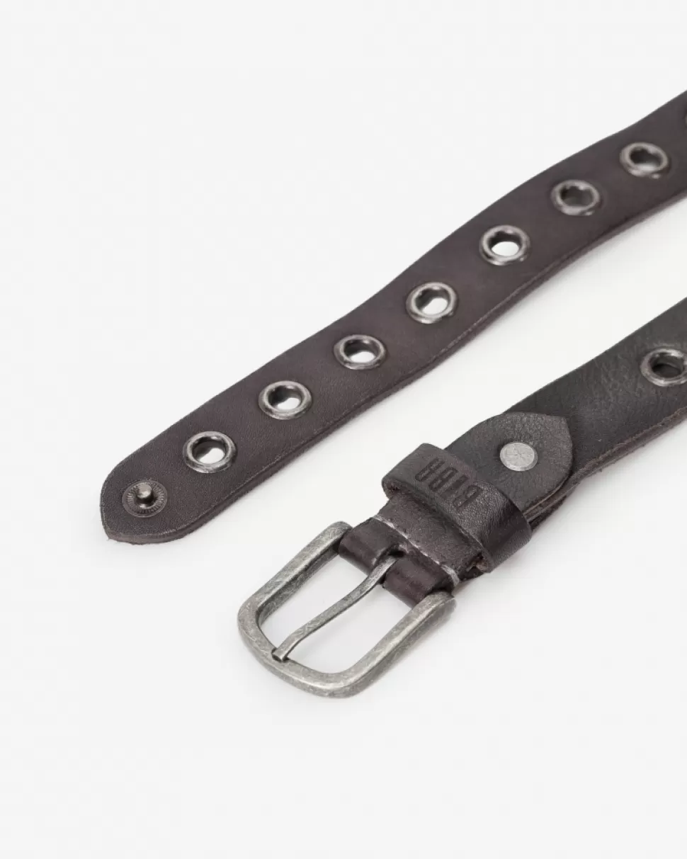 BIBA Leather Belt Pearl Black Discount