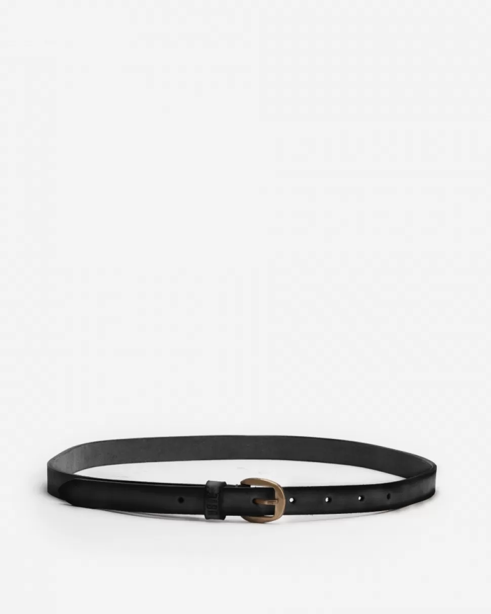 BIBA Leather Belt Yellowstone Black Cheap