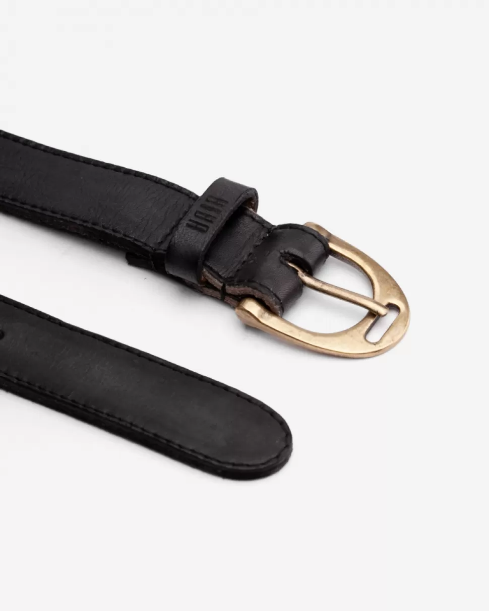 BIBA Leather Belt Yellowstone Black Outlet