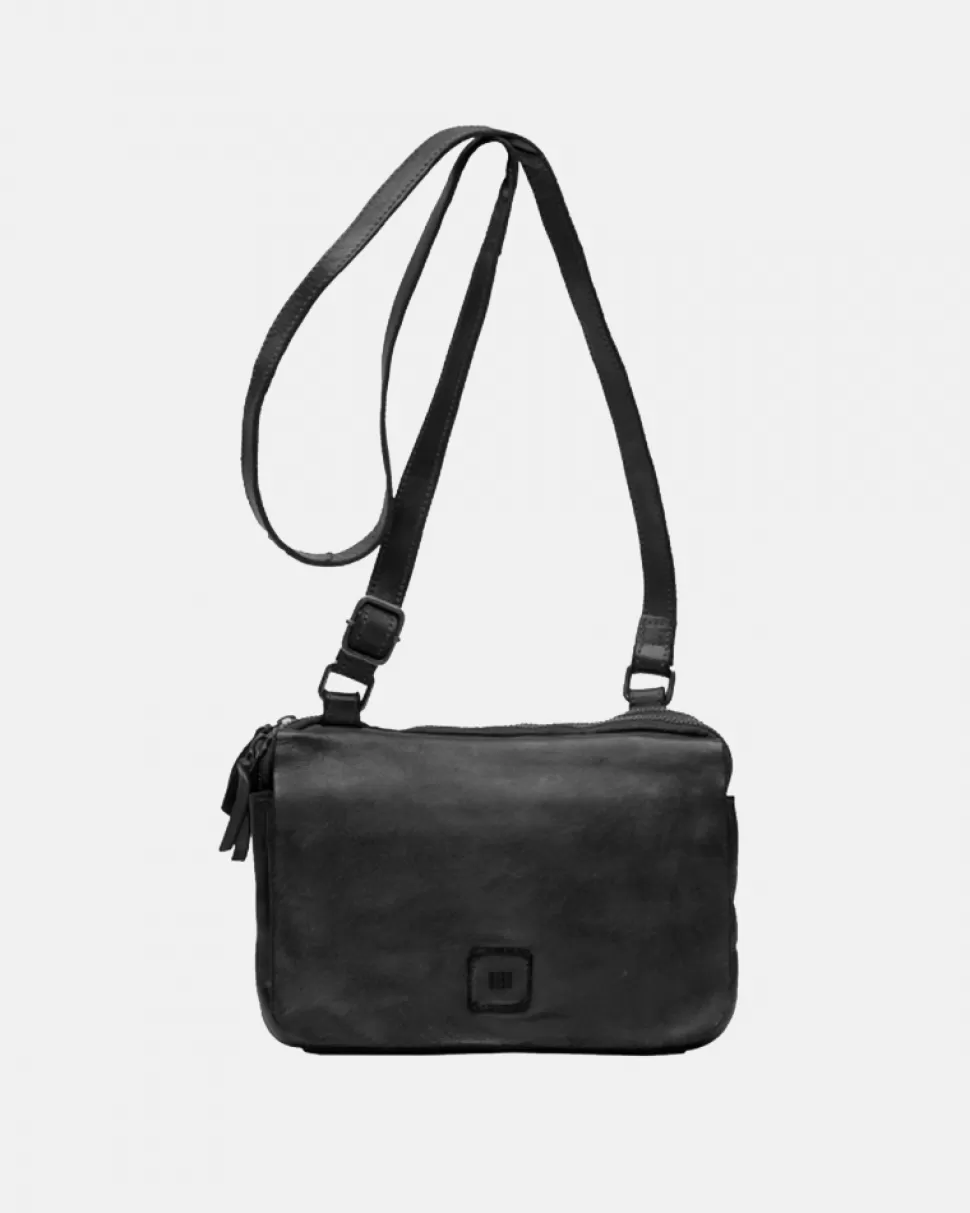 BIBA Leather Cross Bag Boston Black Best Sale