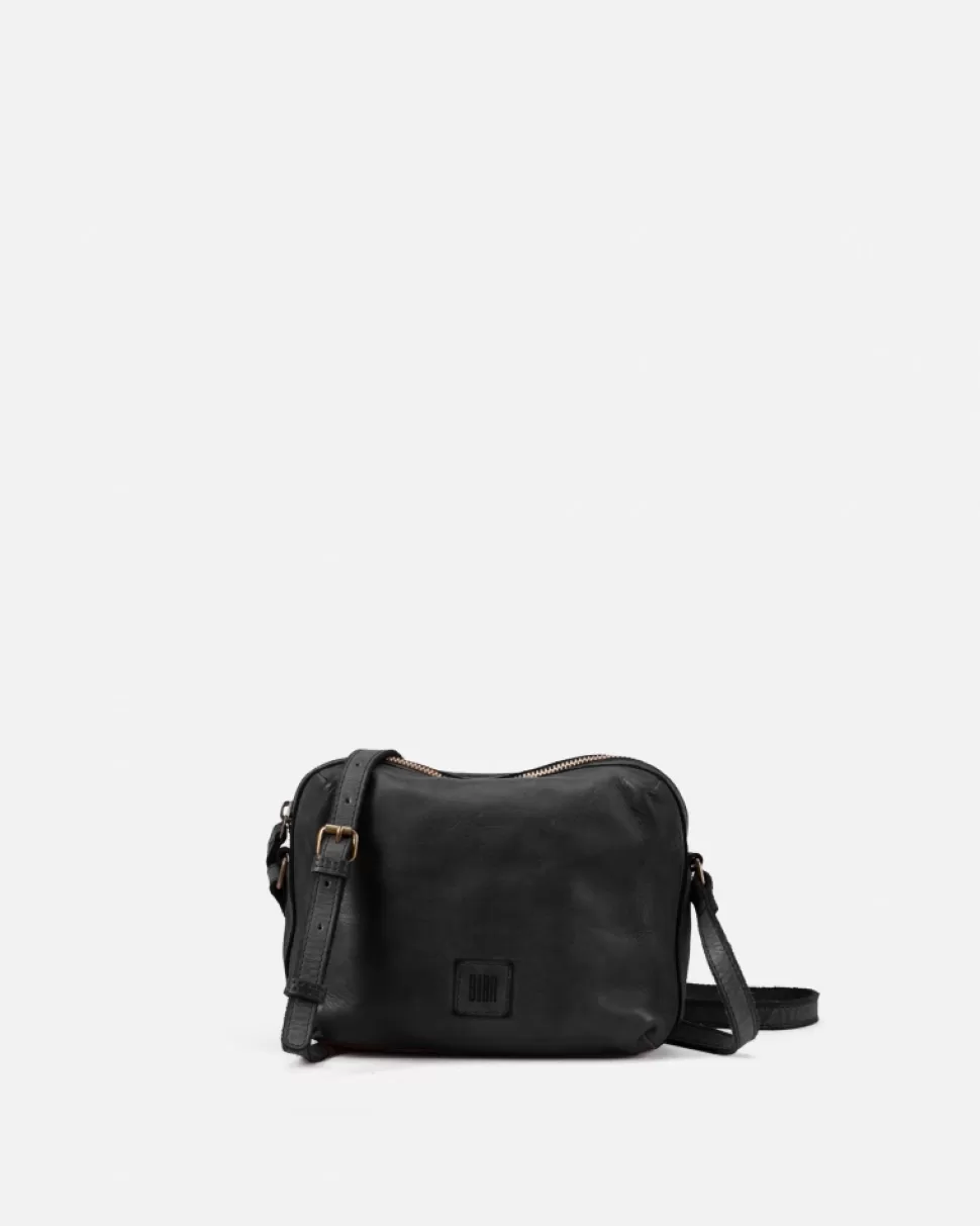 BIBA Leather Cross Bag Boston Black Sale