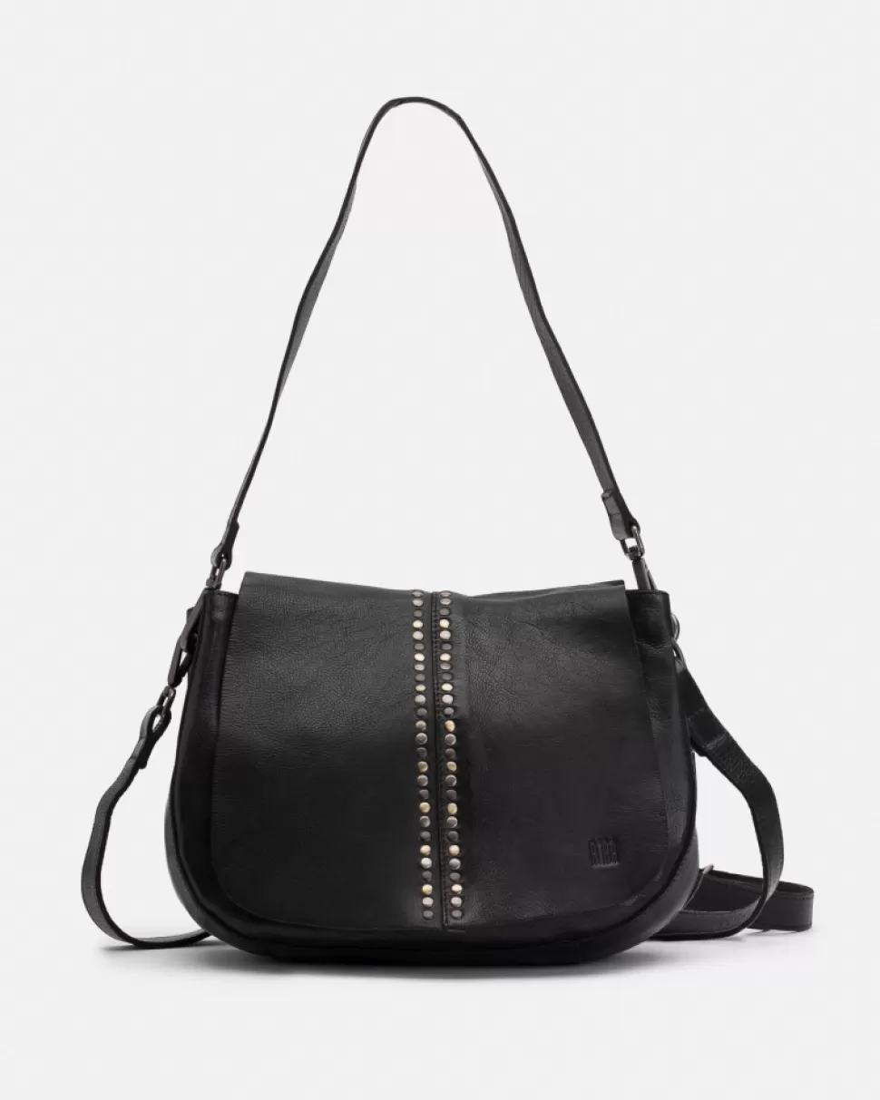 BIBA Leather Cross Bag Hancock Black Clearance