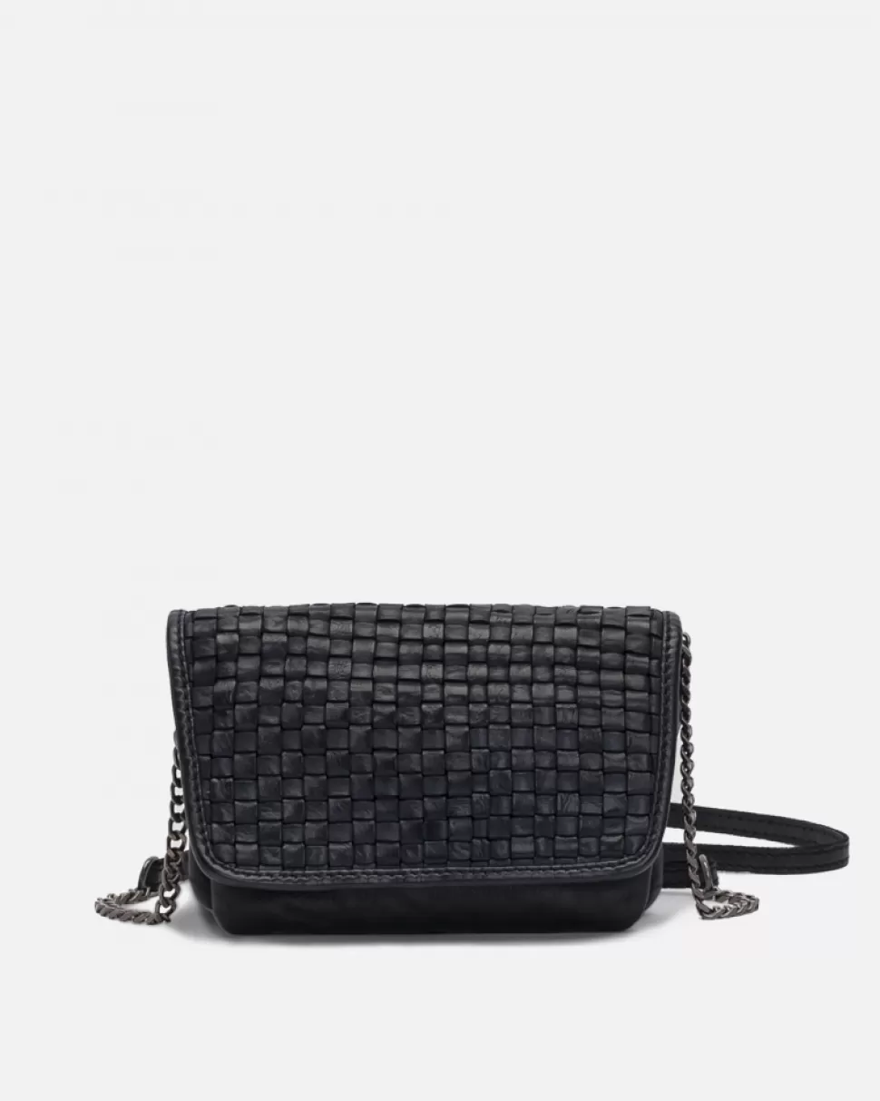 BIBA Leather Cross Bag Looma Black Discount