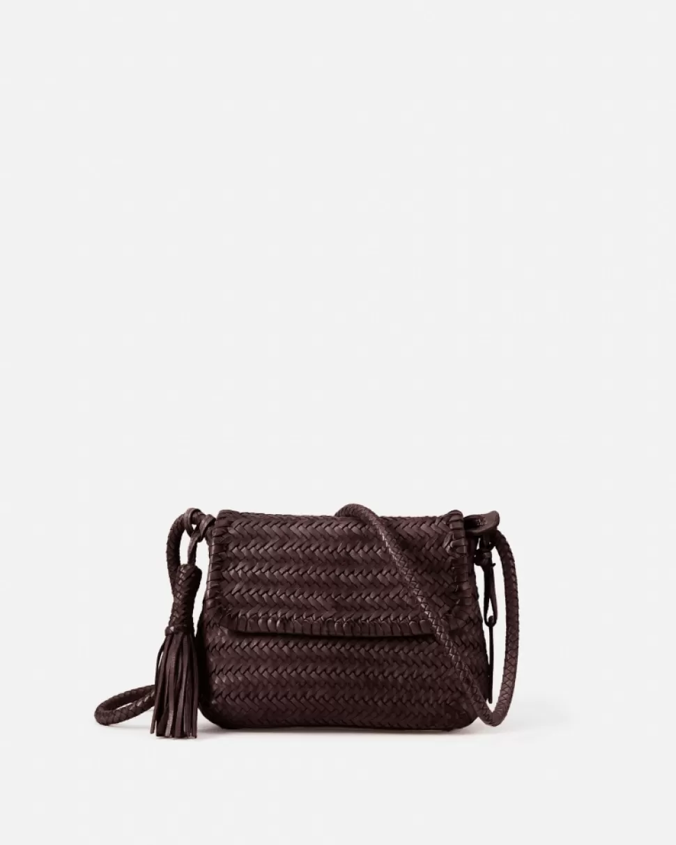 BIBA Leather Cross Bag Perkins Dark Brown Cheap