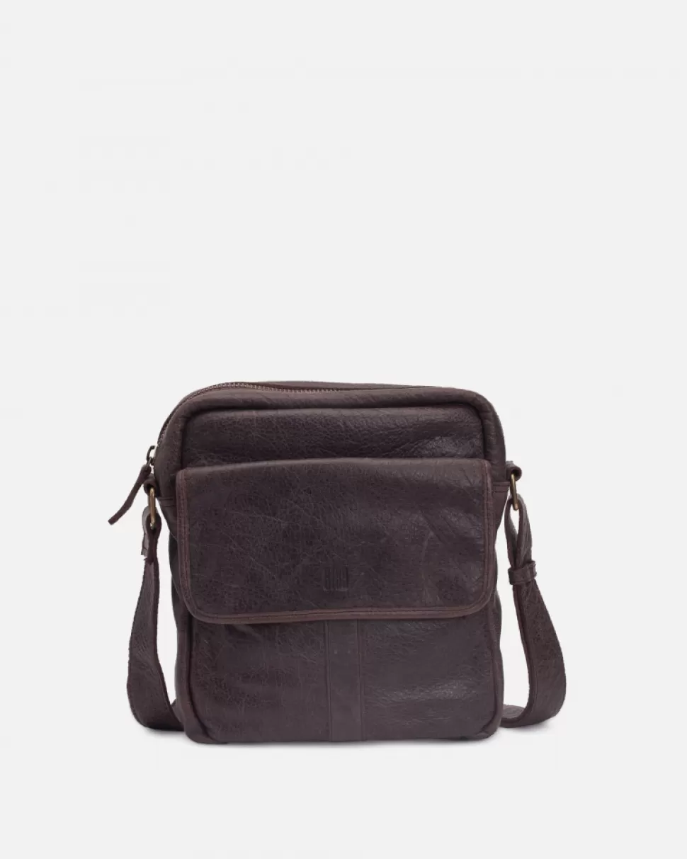 BIBA Leather Cross Bag Springfield Dark Brown Shop