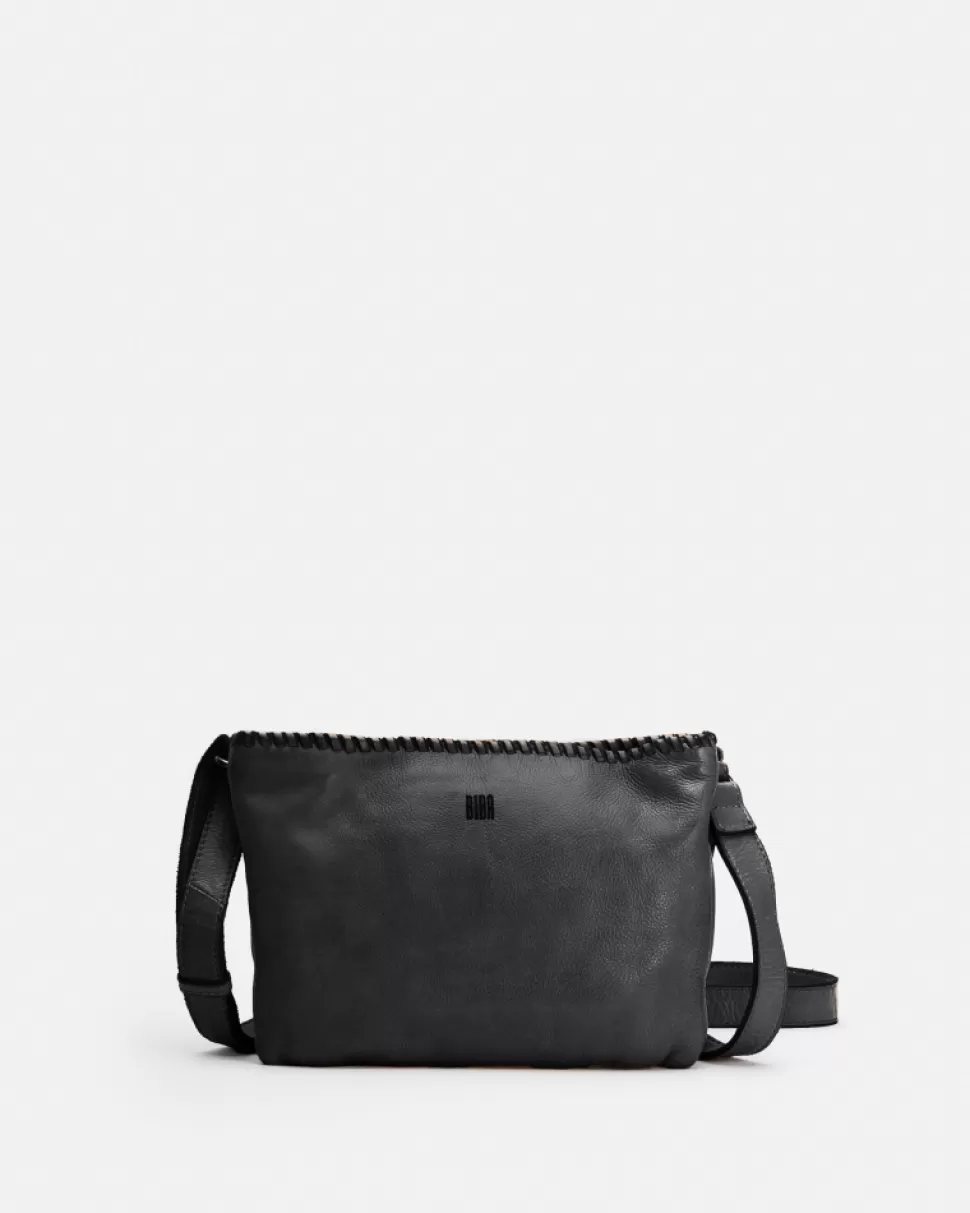 BIBA Leather Cross Bag Winona Black Cheap