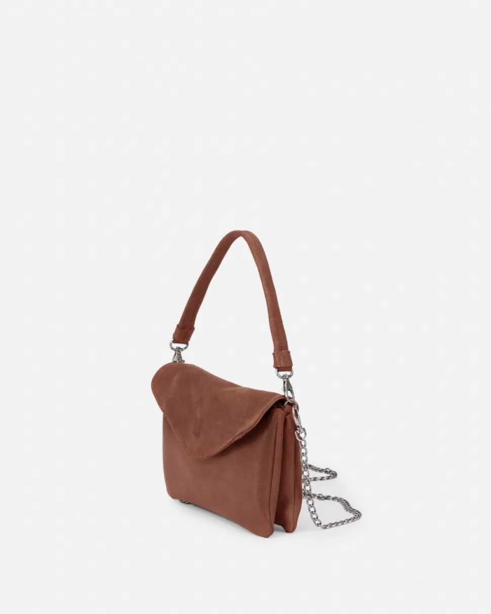 BIBA Leather Handbag Logan Crush Tan Flash Sale