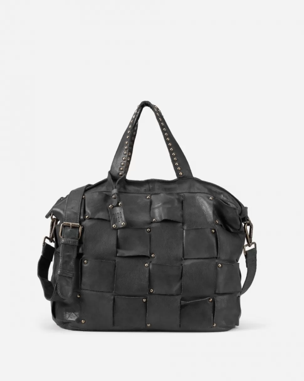 BIBA Leather Handbag Troy Black Outlet