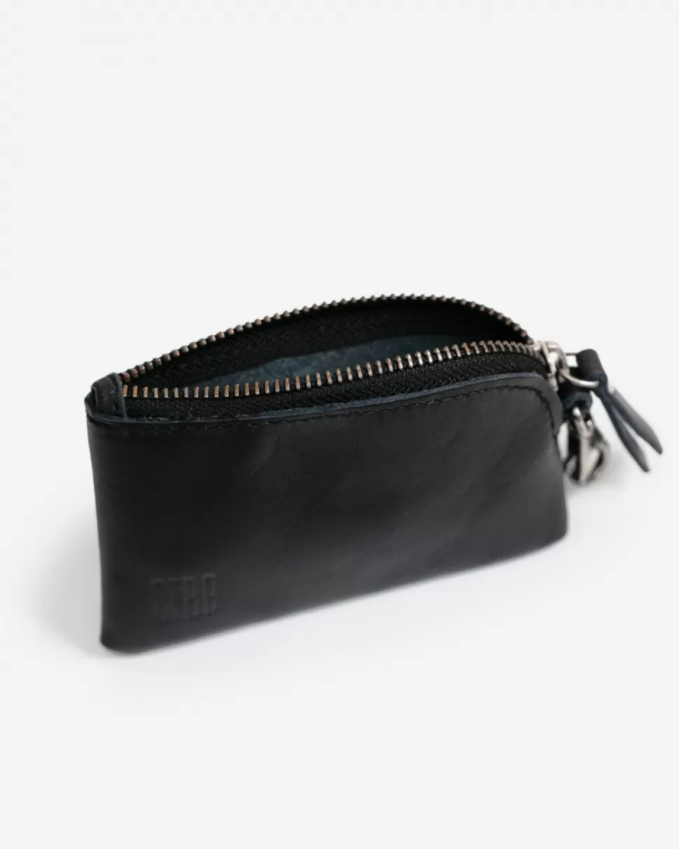 BIBA Leather Pencil Case Casual Black New