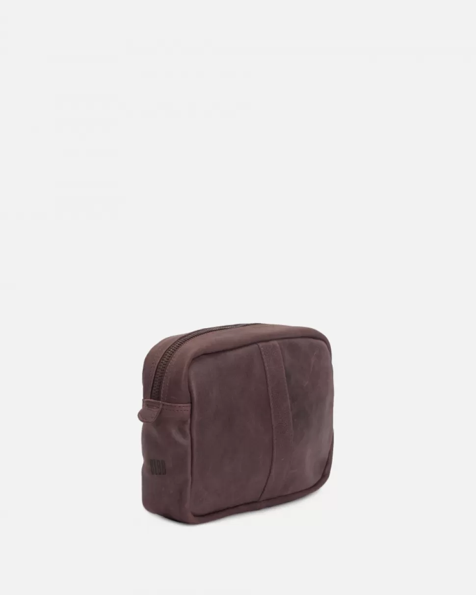 BIBA Leather Pencil Case Springfield Dark Brown Discount