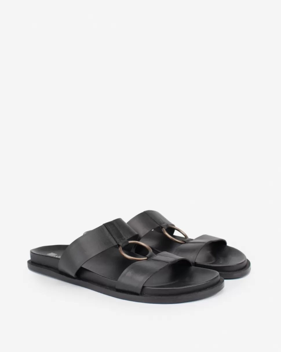 BIBA Leather Sandal Sunrise Black Outlet