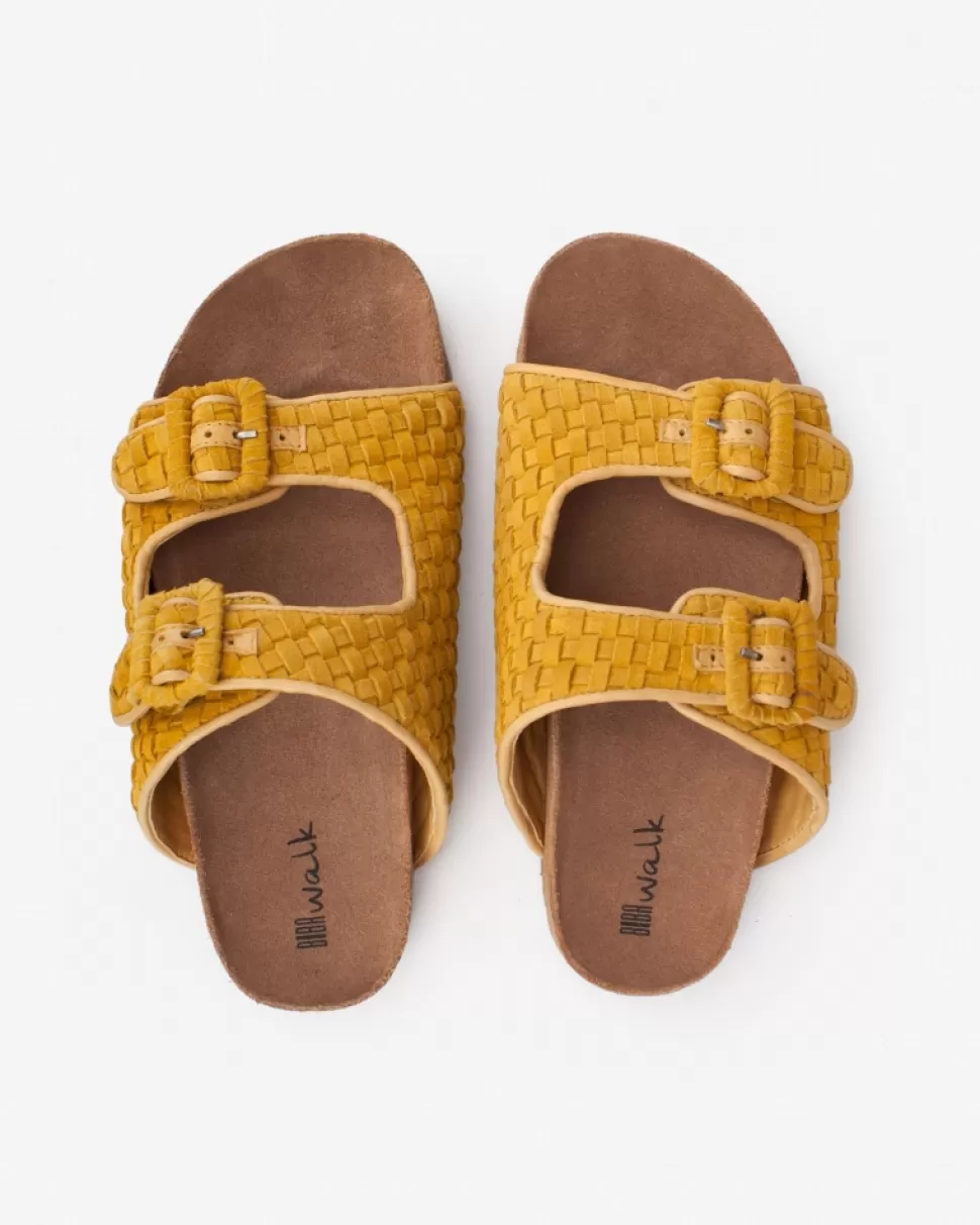 BIBA Leather Sandal Tropicana Mustard Hot