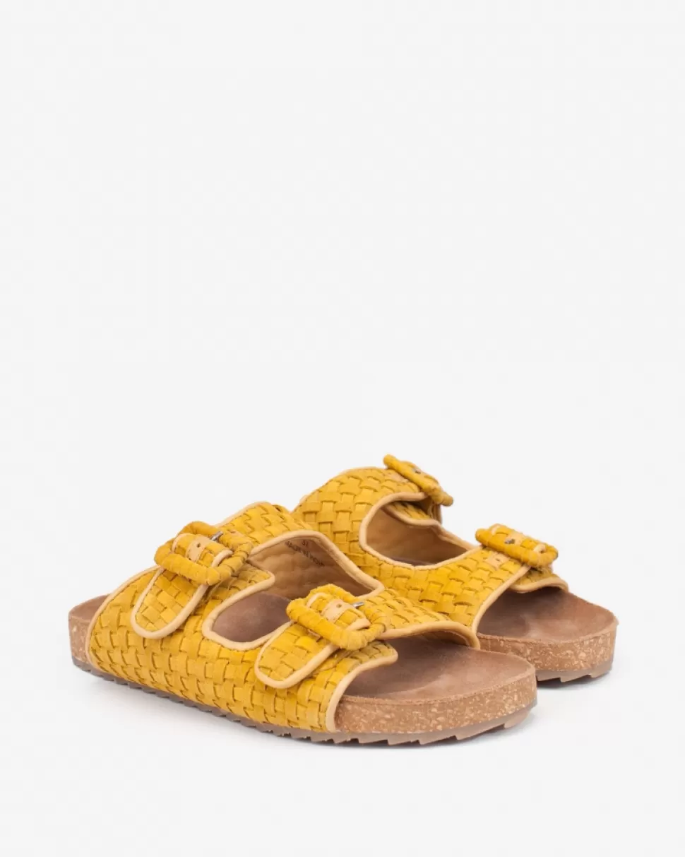 BIBA Leather Sandal Tropicana Mustard Hot