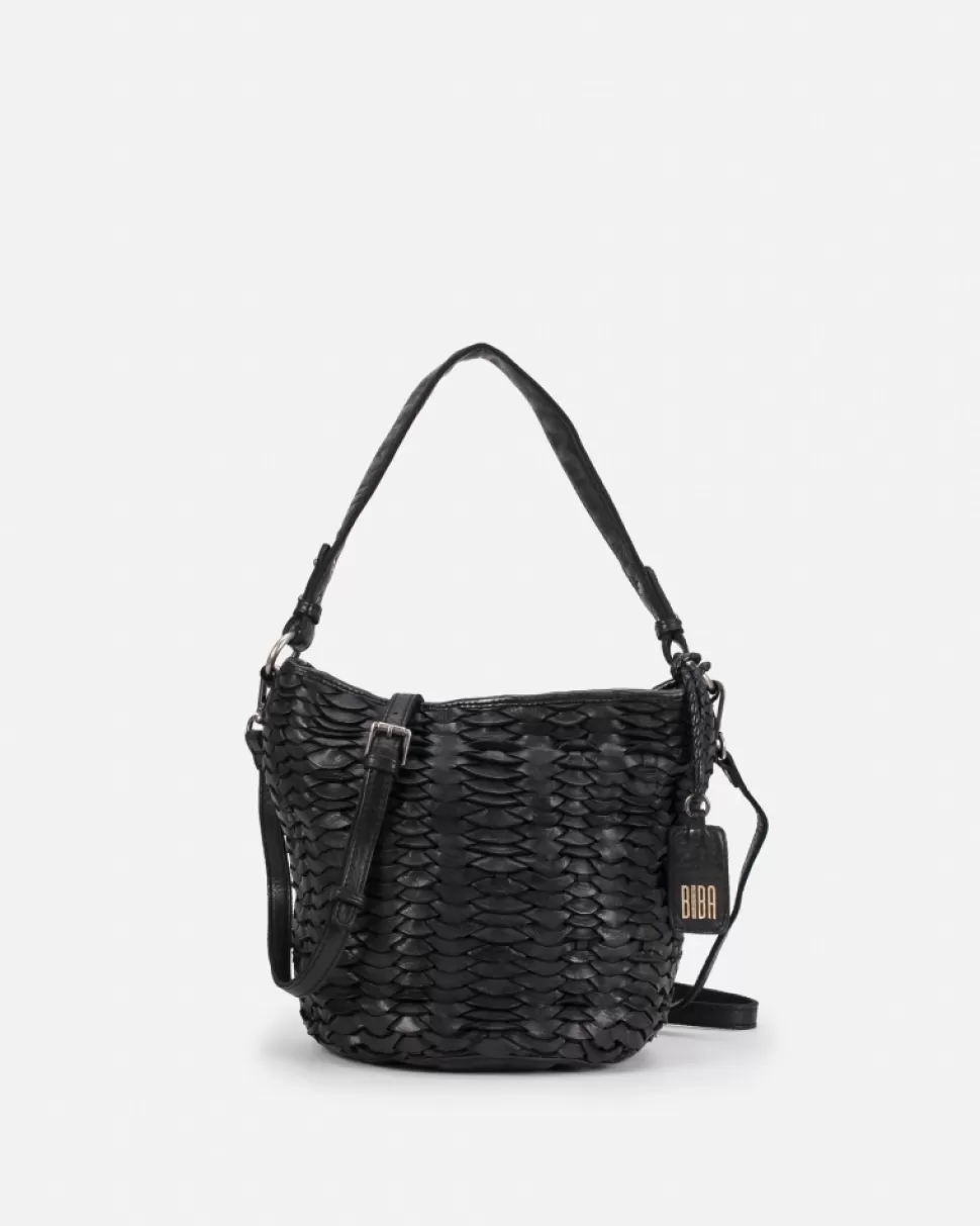 BIBA Leather Shoulder Bag Beekman Black Best