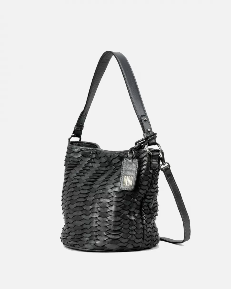 BIBA Leather Shoulder Bag Beekman Black Best