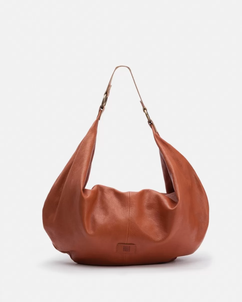 BIBA Leather Shoulder Bag Blair Tan Online