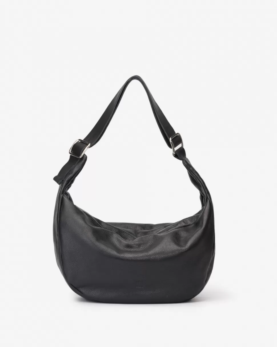 BIBA Leather Shoulder Bag Bowie Black Sale