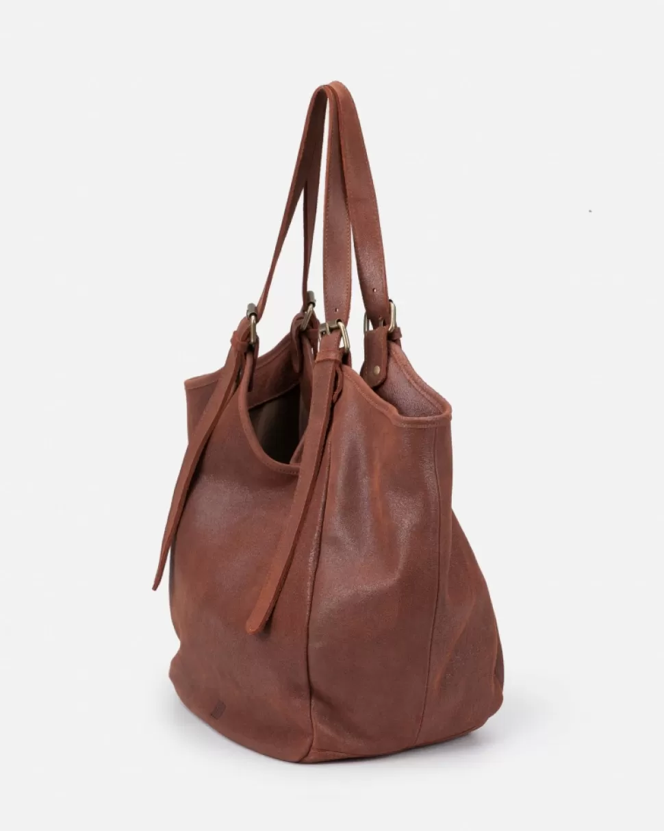 BIBA Leather Shoulder Bag Destin Tan Cheap