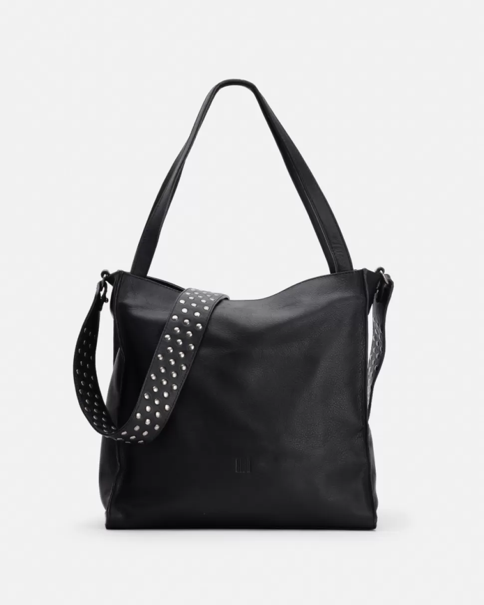 BIBA Leather Shoulder Bag Easley Black Outlet