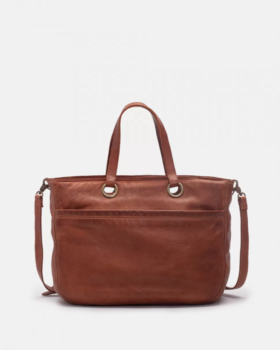 BIBA Leather Shoulder Bag Evans Tan Online