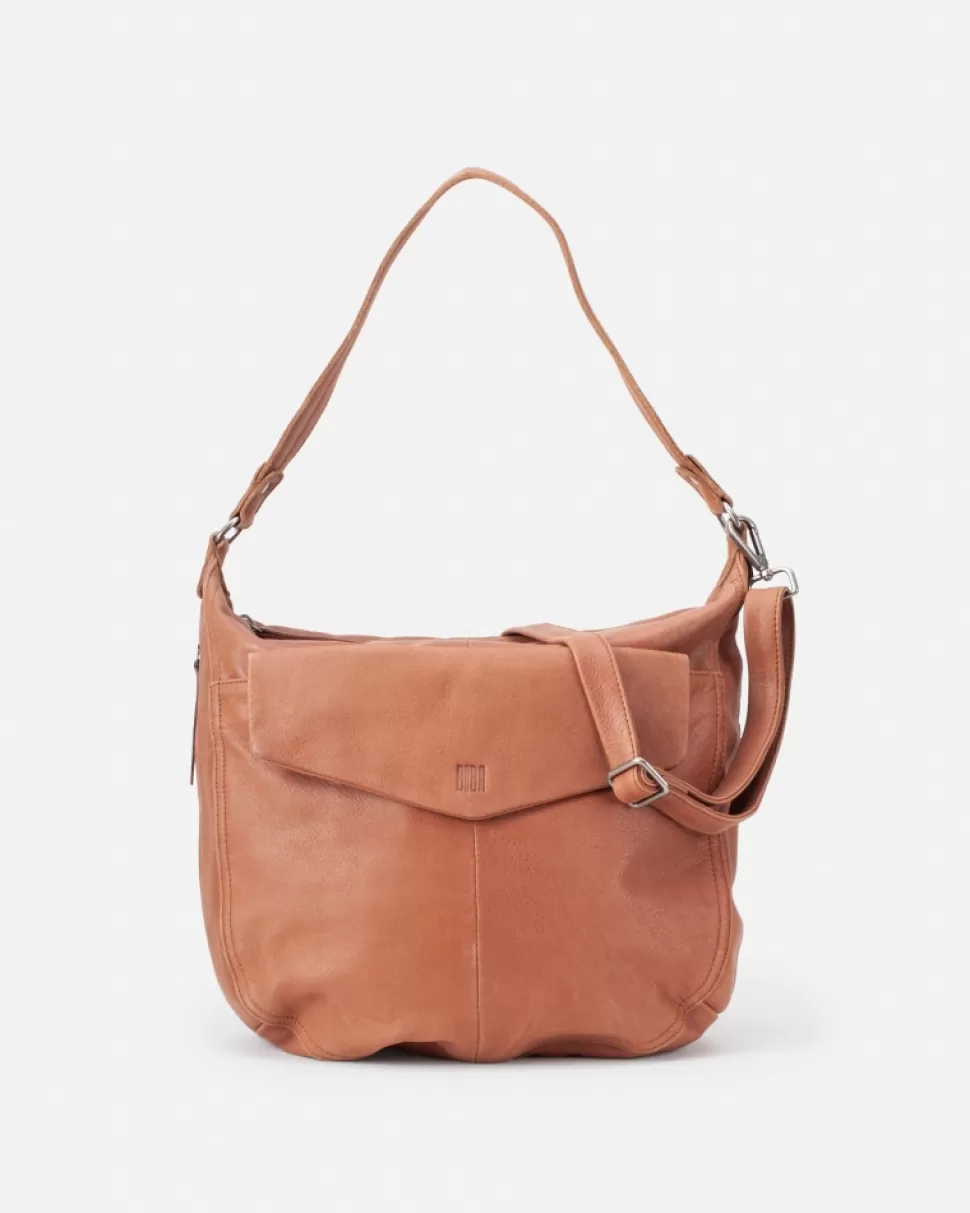 BIBA Leather Shoulder Bag Jersey X Tan Best