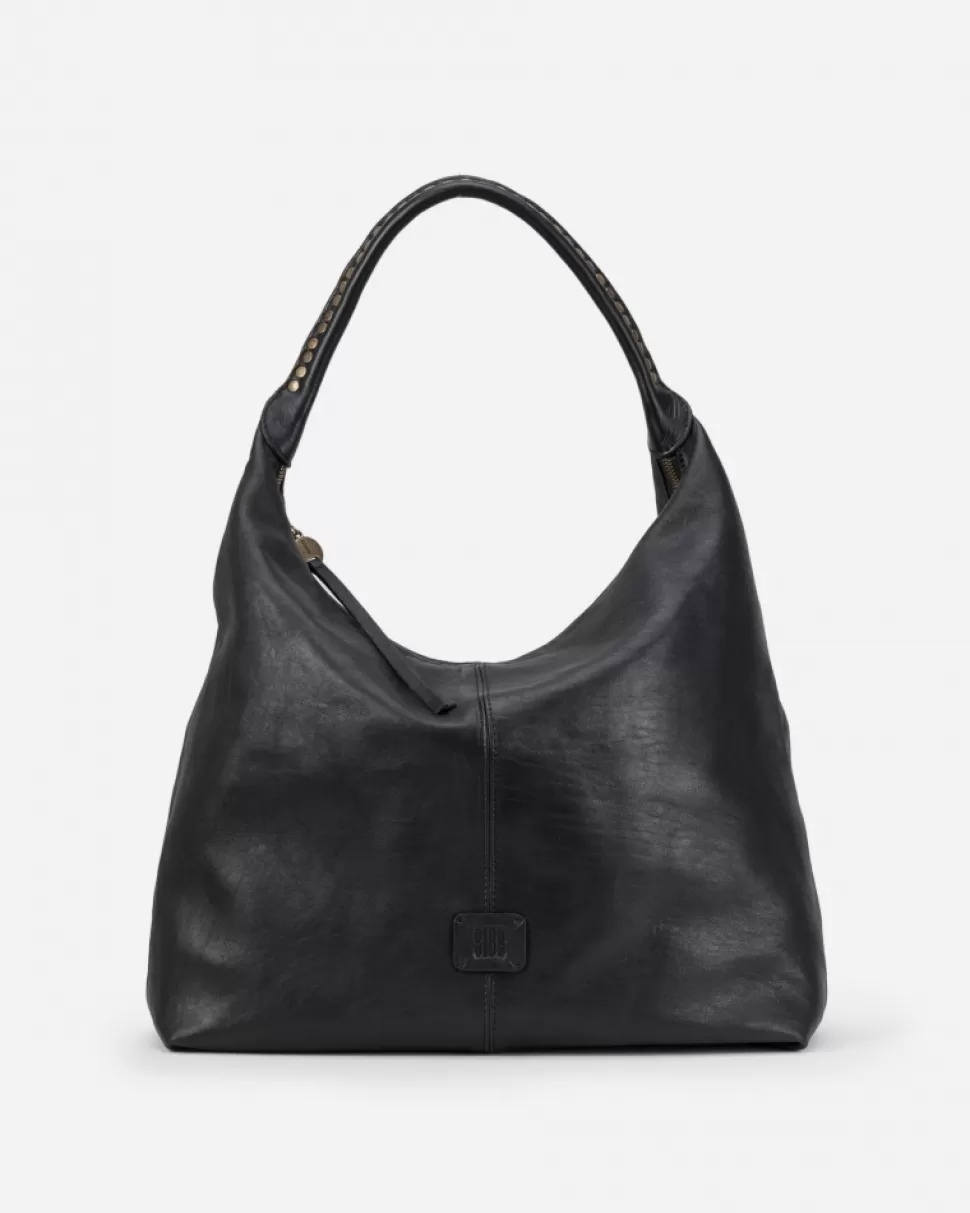 BIBA Leather Shoulder Bag Leary Black Hot