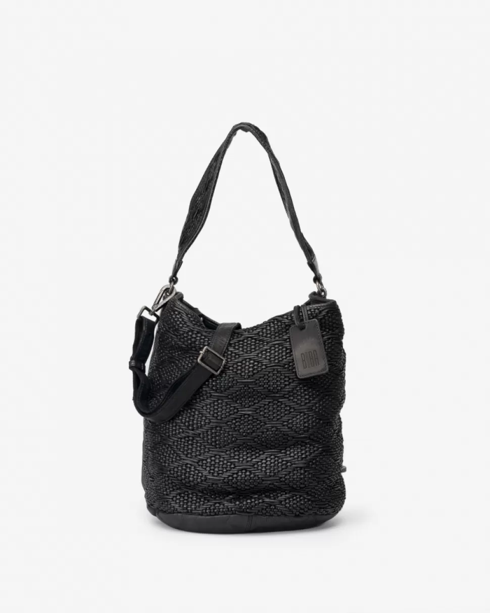 BIBA Leather Shoulder Bag Lee Black Best