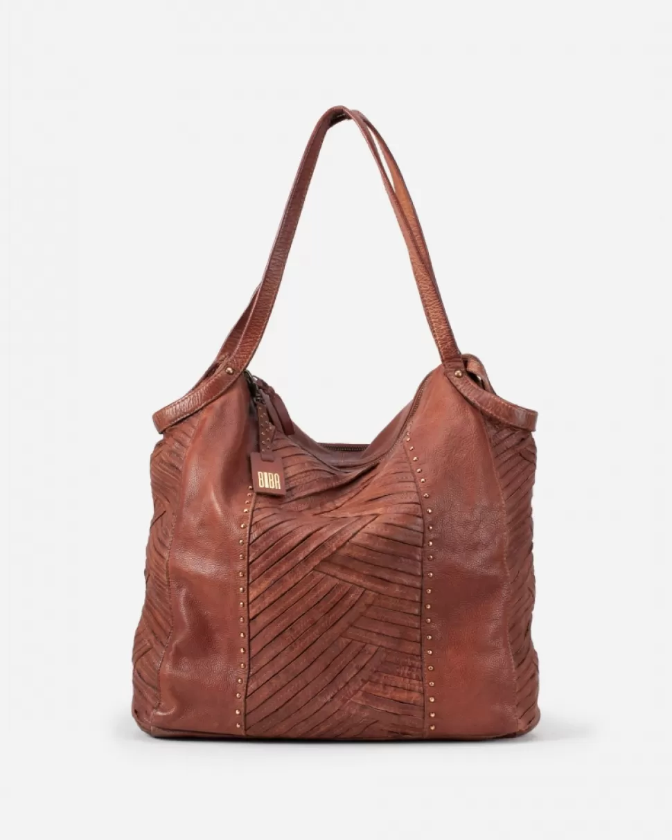 BIBA Leather Shoulder Bag Mcbee Tan Shop