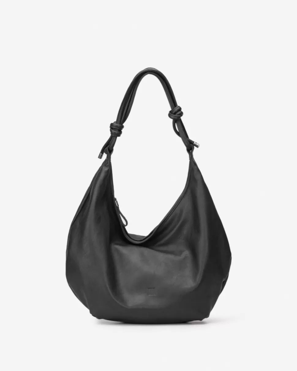 BIBA Leather Shoulder Bag Monette Black Discount