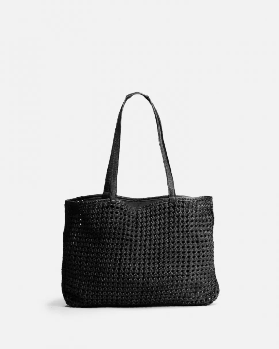 BIBA Leather Shoulder Bag Niwot Black Online