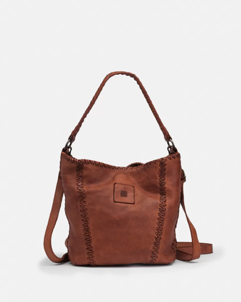 BIBA Leather Shoulder Bag Shamrock Tan Outlet