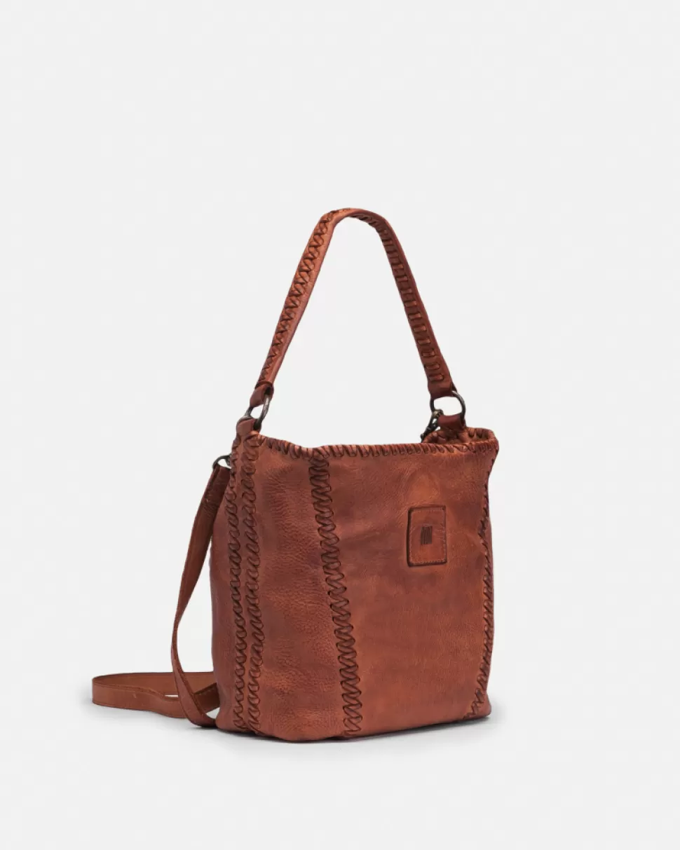 BIBA Leather Shoulder Bag Shamrock Tan Outlet